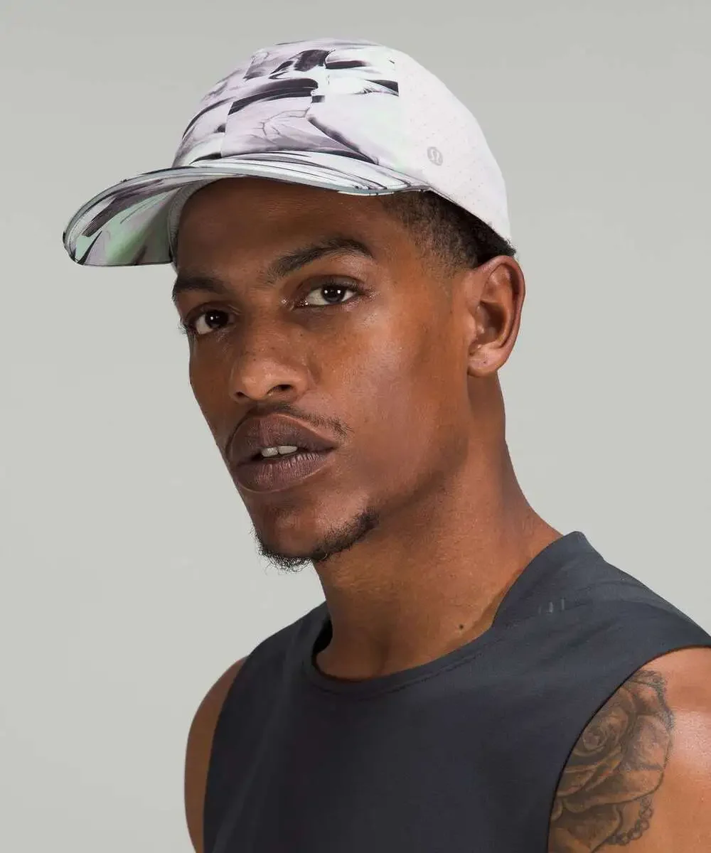 Lululemon Mens Fast and Free Running Hat Vent Paint Glide Multi